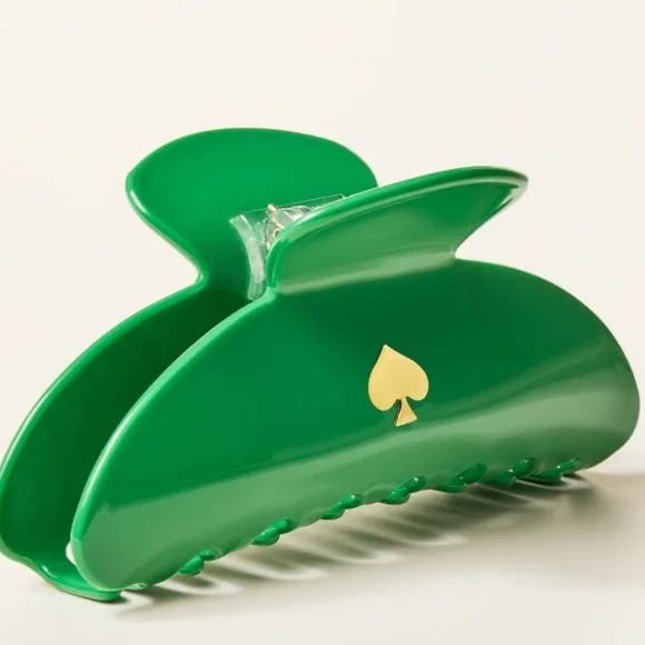 NWT Kate Spade x Target Green Spade Hair Claw Clip - Picture 3 of 7
